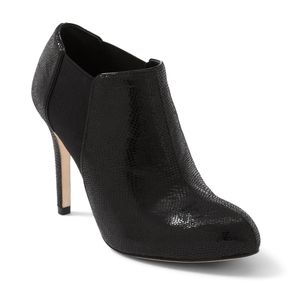 WHITE House Black Market Black Ankle Booties 6 1/2
